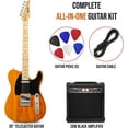 39” Electric Guitar TL Series Kit, 20 Watt Amp Speaker, Solid FullSize