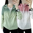 thumbnail image 2 of FLMEI Women's Hooded Sun Protective Jacket Anti-UV Sun Shirt Long Sleeve Rash Guard Summer Casual Sunsuits Jacket for Womens M-4XL, 2 of 9