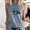 Gray, variant on Aloohaidyvio Tank Tops for Women,Women's Casual Flower Print Basic Tank Tops 2024 Round Neck Soft Sleeveless T-shirt Summer Loose Shirts