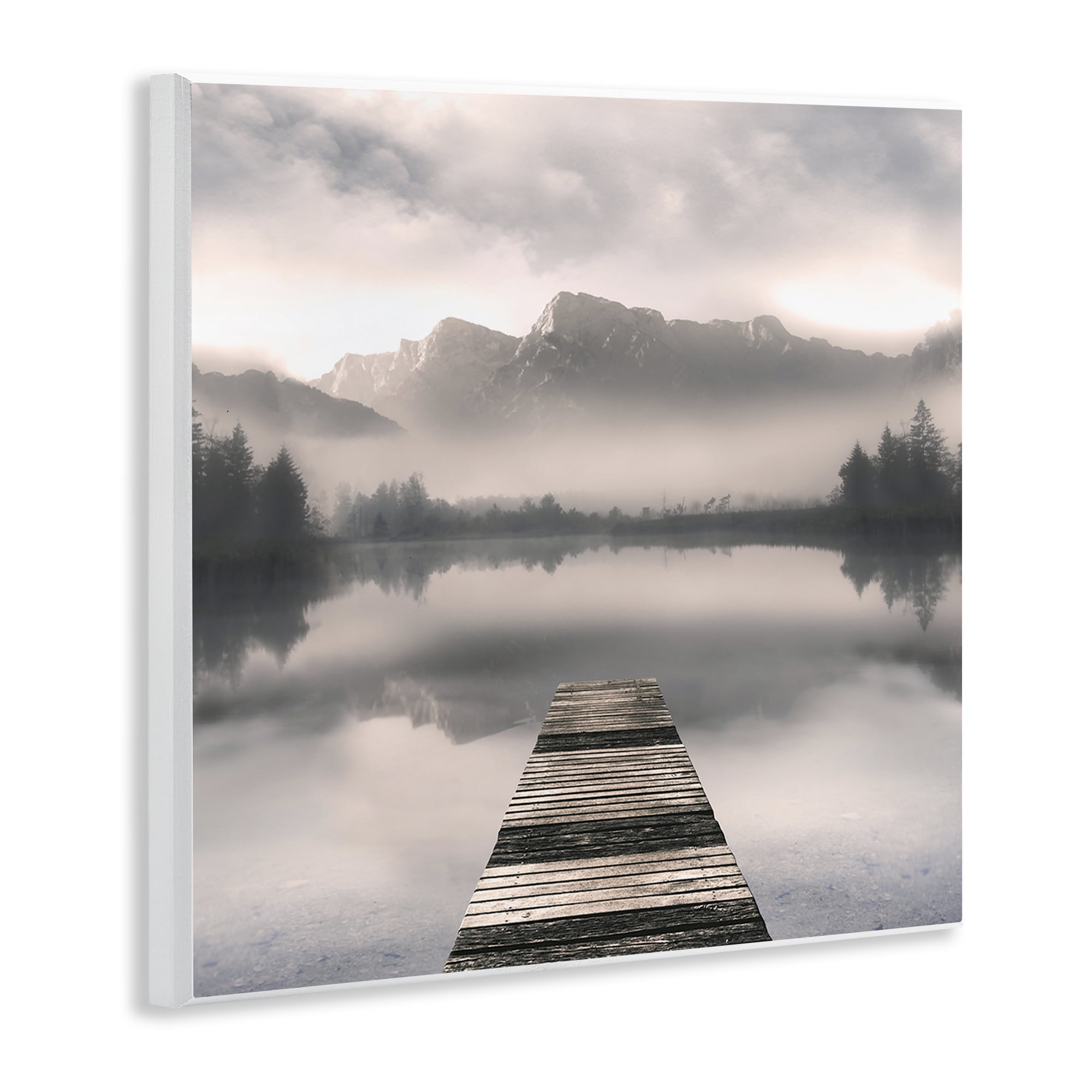Stupell Industries Calm Reflective Waters & Mountains Wall Plaque Art, design by Irene Weisz