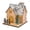 Style C, variant on IFRINID Wooden Christmas House Light, Warm LED Snowy Village Tabletop Decoration with Mini Tree and Fence for Holiday Home Decor