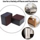 thumbnail image 2 of Elevador de muebles de acero al carbono de 1,96", elevador de cama de acero al carbono de 2,15" para muebles de 1,96" de alto, cuadrado negro, 2 of 3