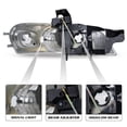 thumbnail image 3 of For 1997-2005 Pontiac Montana Chevy Venture Black Headlights Assembly L+R Pairs, 3 of 7