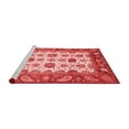 thumbnail image 2 of Ahgly Company Machine Washable Indoor Rectangle Abstract Red Modern Area Rugs, 2' x 4', 2 of 4