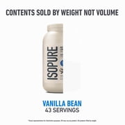 Isopure Low Carb Protein, Naturally Sweetened Vanilla Powder, 3 lb