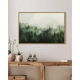 thumbnail image 5 of Drsoum Framed 24x36in Canvas Wall Art Vintage Classical Oil Painting Green Pine Tree Forest Room Decor for Bathroom Bedroom Living Room - Natural Framed, 5 of 7