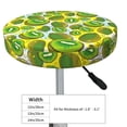 thumbnail image 4 of Kll Watercolor Kiwi Fruits Summer Round Bar Chair Cushion Cover 14 Inch,Bar Stool Protector With Elastic, Soft Washable, 4 of 7