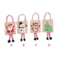thumbnail image 2 of Party Decoration Toy Packaging Santa Claus Cute Tote bag with Feet Candy Bags Christmas Tote Bag Gift Bags D, 2 of 8