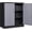 Black Gray, variant on Metal Storage Cabinet with Doors and Shelves,Garage Storage Cabinet with Lock,Black Grey Metal Cabinets with Locking Doors,Steel Cupboard for Home,Office,Garage Cabinets 36" H
