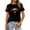 Black, variant on Womens Short Sleeve Plus Size Tshirts Casual Canada Printed Graphic Tees Shirts Summer Crew Neck Loose Fit Tops White XL