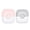 white;pink, variant on OPALESQUE 2 in 1 Hair Trimmer with 10 Replacement Blades, Razor Comb, and Sharp Double Edge Cutting Comb (White)