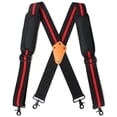 thumbnail image 4 of MELOTOUGHTool Belt Suspenders Tool Harness for Heavy Duty Work Movable shoulder Pads, Quick lobster clasp Tool Belt (Red Strip), 4 of 6