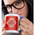 thumbnail image 2 of 3drose, Red Sweet 16 Birthday, 11oz Two-tone Blue Mug, 2 of 6