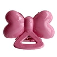 thumbnail image 3 of Pinza para el pelo con lazo, agarre fuerte, accesorios bonitos de Color puro, pasador de garra para el pelo de resina para niñas y mujeres, rosa, 3 of 8