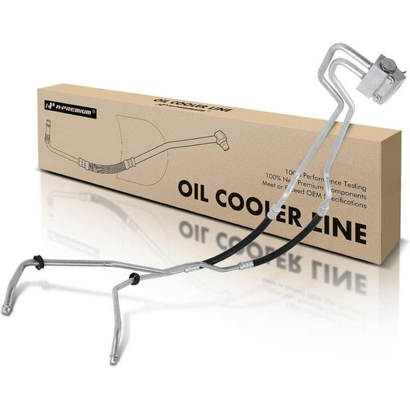 A-Premium Engine Oil Cooler Line Hose Assembly Compatible with Chevrolet Silverado 1500 HD 2500 3500 Tahoe Suburban GMC Sierra Yukon Cadillac Escalade Fits select: 2005 CHEVROLET SILVERADO K1500