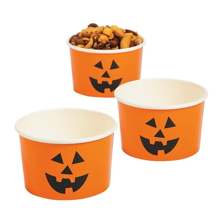 Jack O Lantern Snack Cups - Party Supplies - 25 Pieces