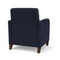 thumbnail image 3 of Siena Lounge Lobby Reception Waiting Guest Chair / Walnut Wood Legs / Navy Blue, 3 of 5