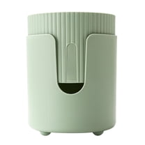 CuiLiyq Self Watering Pot for Indoor Outdoor Plants, Plastic Flower Planters with Removable Base, Plants Pot with Wicking Rope, 4.72" x 5.91", Green