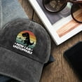 thumbnail image 6 of Funny Dinosaur Hats Now I Am Unstoppable Printed Cotton Adjustable Baseball Caps, 6 of 6