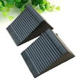 thumbnail image 3 of NUOLUX 2PCS Portable Wheel Ramp Triangle Rubber Skid Stop Wheel Chocks(Black), 3 of 6