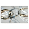 thumbnail image 2 of Looping Rings, Hand Painted Canvas, 2 of 3