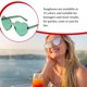 thumbnail image 5 of Gafas de sol sweethay Transparente Color gelatina Lentes Verde, 5 of 6
