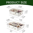 thumbnail image 2 of 1PC Storage Box Car Charcuterie Box Car Charcuterie Boxes Car Charcuterie Box Dishwasher Reusable Charcuterie Boxes With Clear Lids Divided Serving Tray With Lid And Handle, 2 of 3