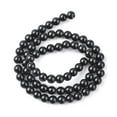 thumbnail image 3 of 10Strand Synthetic Black Stone Beads Strands Dyed Round Black 6mm Hole: 0.8mm 62pcs/strand 14.5~15 inch, 3 of 6