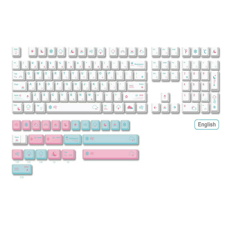 Key Caps - Pink English