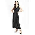 thumbnail image 3 of Vestido largo cintura smock Roman Fashion / Juvenil, 8801-SO (Negro) negro M, 3 of 5