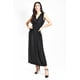 thumbnail image 3 of Vestido largo cintura smock Roman Fashion / Juvenil, 8801-SO (Negro) negro G, 3 of 5