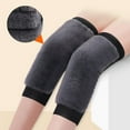 thumbnail image 4 of 1 Pair Winter Knee Pads Padded Anti skid Fast Heating Effect Breathable Knee Plush Winter Warm Knee Pads for Outdoor, 4 of 8
