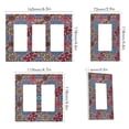 thumbnail image 2 of Yayeee Rocker Switch Wall Plate 2-Gang 4.7"x4.6" Home Decorative Outlet Cover, Colorful Mandala Pattern, 2 of 6