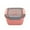 Pink, variant on Leak-Proof Double Layer Plastic Bento Lunch Box with Multiple Compartments, Microwave Safe, Portable Meal Container for Work and On-the-Go, Reusable and Easy to Clean