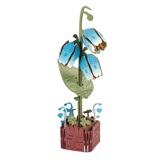 Wooden Building Blocks Building Blocks, Flowers, 3D Models, Wooden Crafts