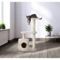 thumbnail image 5 of TRIXIE Casta Plush & Sisal 3-Level 37.4" Cat Tree with Scratching Posts & Condo, Cream, 5 of 5