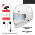 thumbnail image 3 of Casco de motocicleta eléctrico vintage de cara completa con certificación Scorpion, gorra de seguridad, casco de motocicleta con circunferencia de cabeza grande de 65, 3 of 5