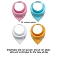 thumbnail image 4 of Baberos bandana absorbentes, baberos para bebé, algodón suave, broches ajustables, toalla para saliva con babero, juego de 4,Estilo:Estilo 3;, 4 of 5
