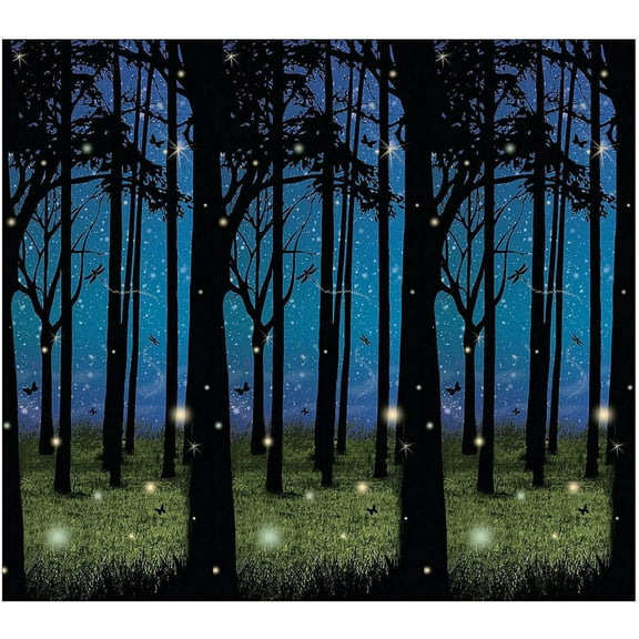 Fun Express  30 Feet Enchanted Forest Scene Setter Backdrop Banner Wall Decor