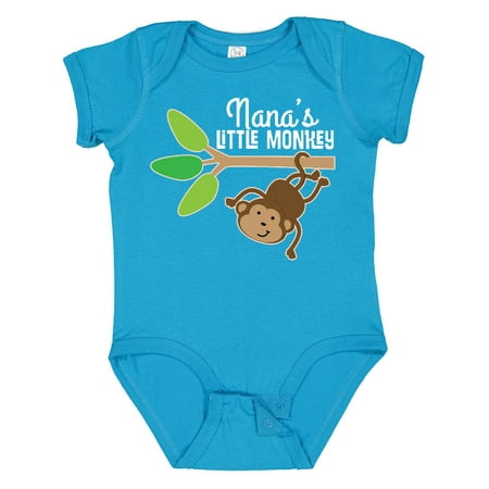 

Inktastic Nana Little Monkey Grandchild Boys or Girls Baby Bodysuit