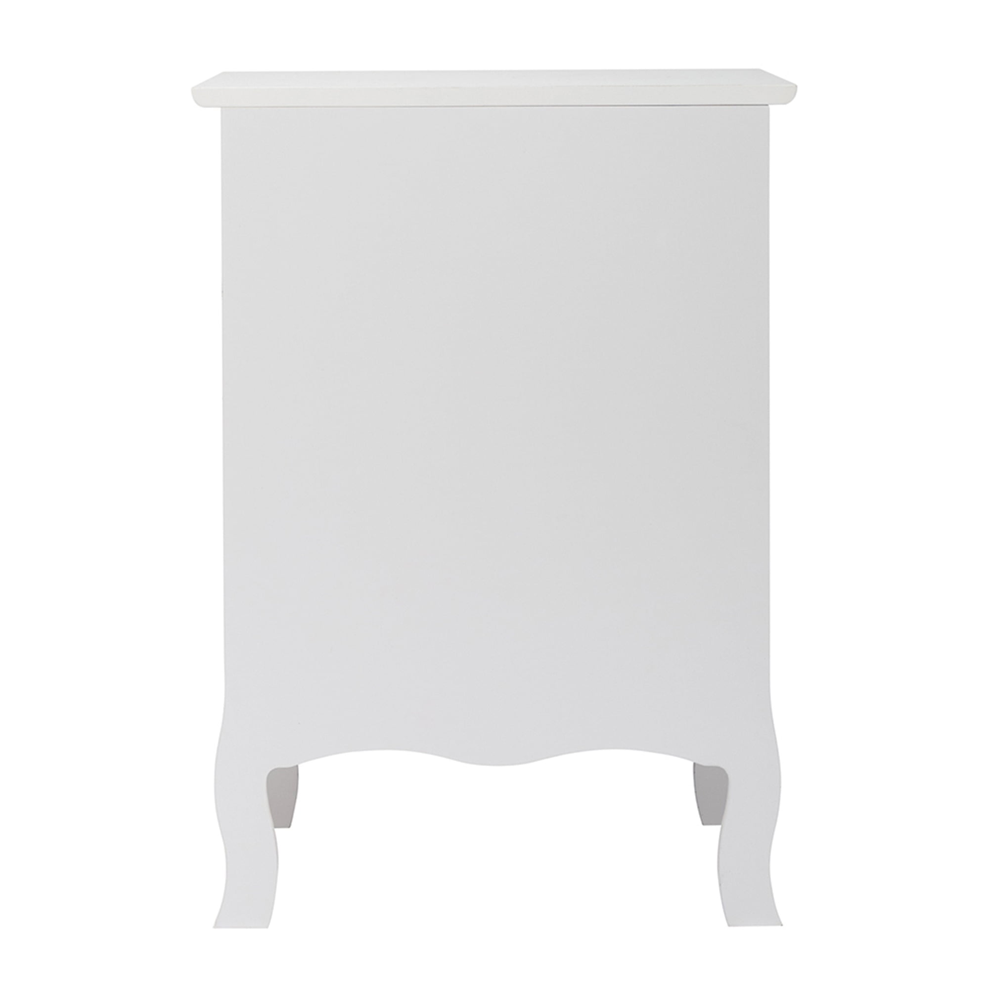 Kadyn White Nightstand Side Table with 3 Drawers, Farmhouse Style Bedside Storage Chest Table , Wood End Table Decorative Table, Solid Wood Curved Legs, Living Room Decorative Furniture Kadyn White Nightstand Side Table with 3 Drawers, Farmhouse Style Bedside Storage Chest Table , Wood End Table Decorative Table, Solid Wood Curved Legs, Living Room Decorative Furniture