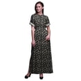 thumbnail image 1 of Bimba Rayon Roses & Ranunculus Floral Printed Womens Long MaxiDressGown With Side Slit-Medium, 1 of 6