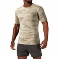 thumbnail image 2 of Fabrcox Camo Workout Mens Shirts Quick Dry Crew Neck Men's Short Sleeve Shirt Big and Tall Lightweight Outdoor Running Athletic Mens T Shirts Graphic Khaki XXL, 2 of 4