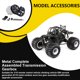 thumbnail image 5 of Vogacara 1 Juego de caja de cambios de coche RC, reemplazo de Kit de accesorios de reemplazo de alta eficiencia para D90 Kits de construcción modelo Plata Vogacara FN001514-02, 5 of 6