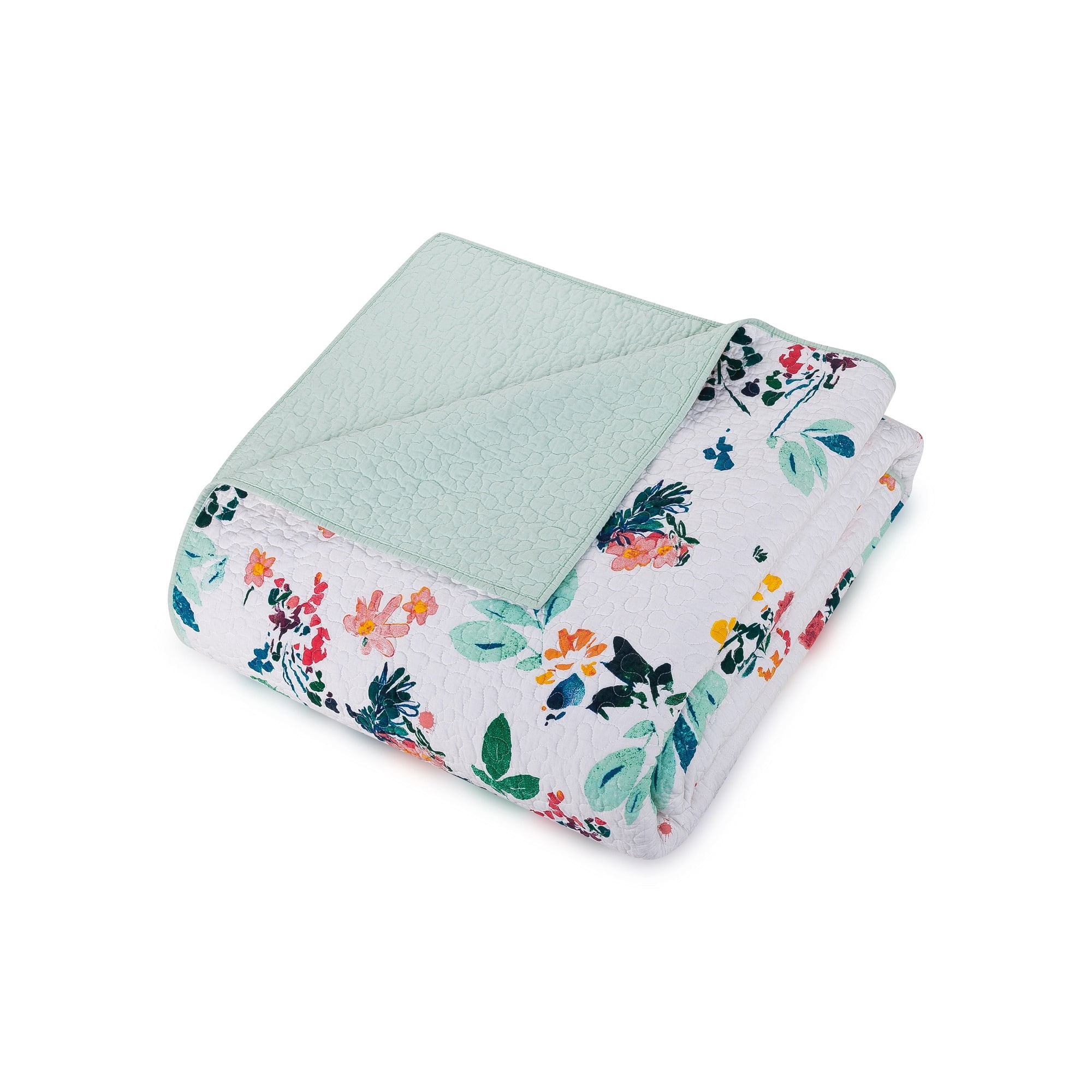 Makers Collective English Meadow Green 2-Piece Quilt Set, Twin