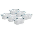 thumbnail image 1 of Rubbermaid 2.1-Bushel Small Hip-Hugger Laundry Basket, White (6-Pack), 1 of 9