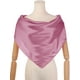 thumbnail image 2 of INSPIRAR CHIC Pañuelo de Cuello de Satén para Mujeres, Pañuelo Cuadrado de Seda Sólido, Diadema Bandanas Rosa Púrpura 90x90cm/35.4x35.4 pulgadas (LxA), 2 of 6