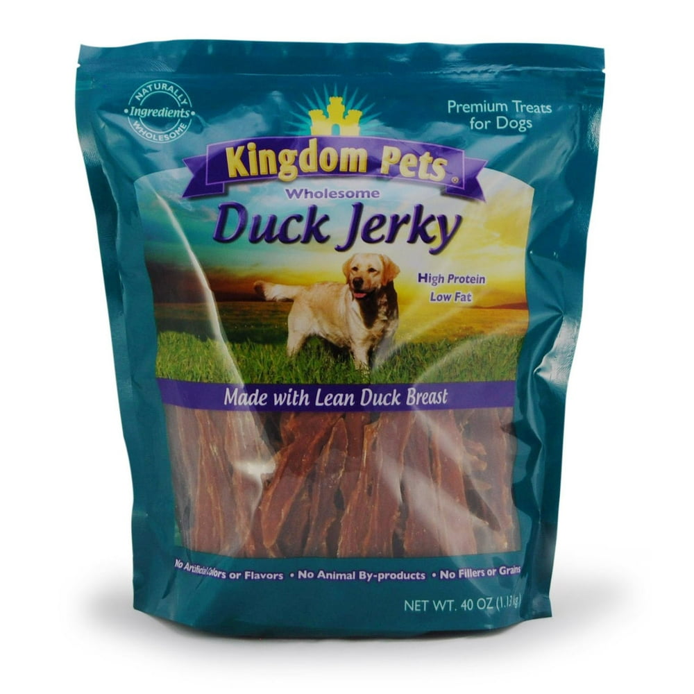 Kingdom Pets Premium Dog Treats Duck Jerky 40oz