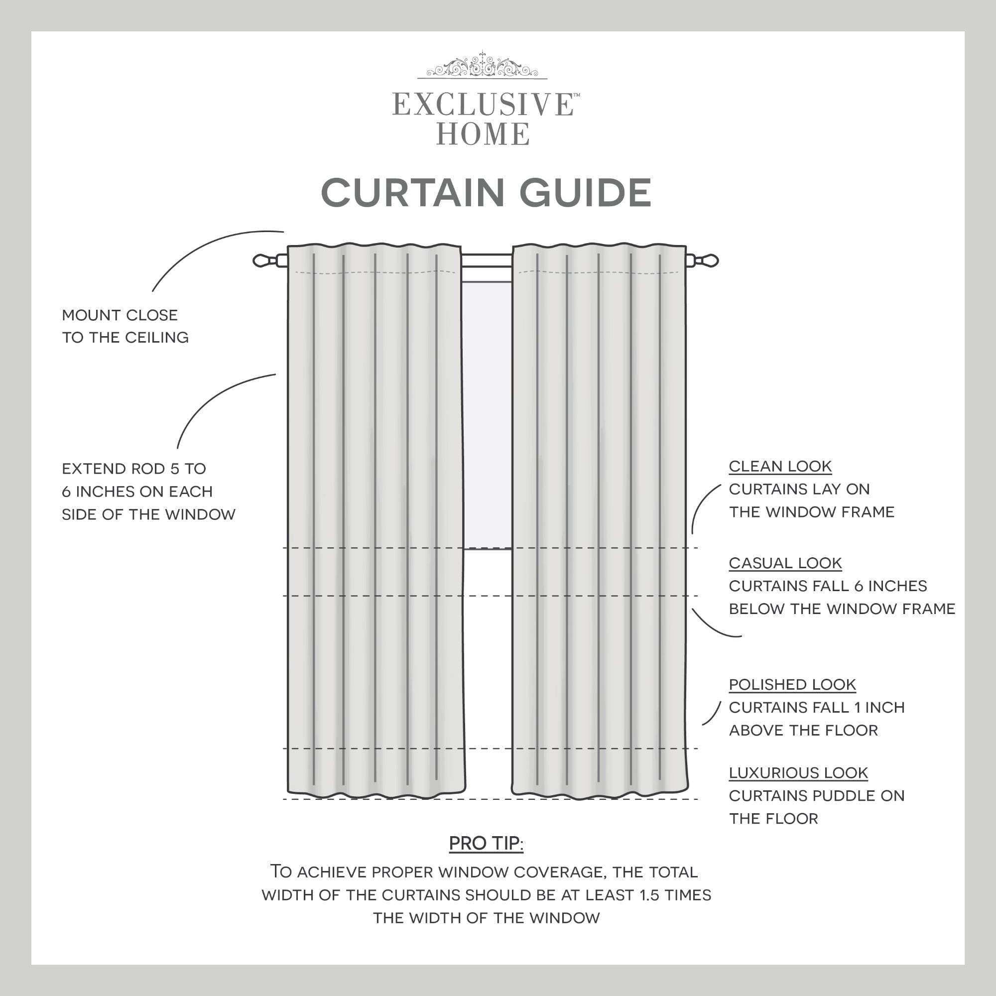 Exclusive Home Crescendo Lined Room Darkening Blackout Hidden Tab Top Curtain Panel Pair, 52"x96", Blush, Set of 2