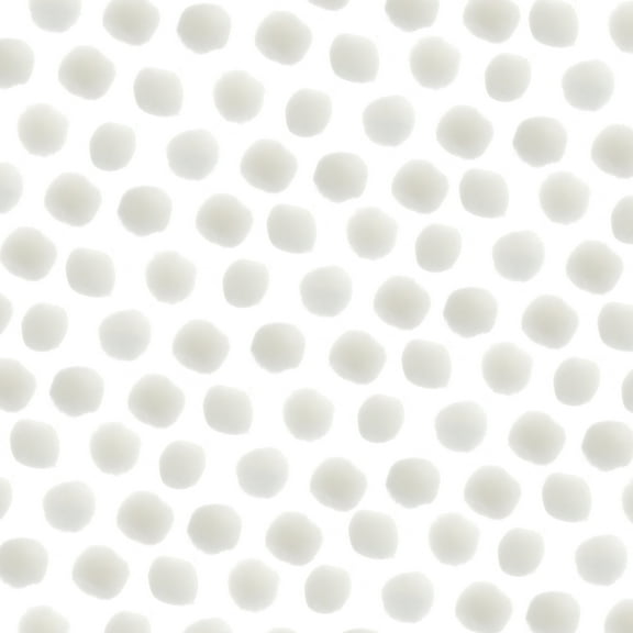 John Bead 0.25in White Pom Poms for Crafts DIY Art Creative, 100pcs